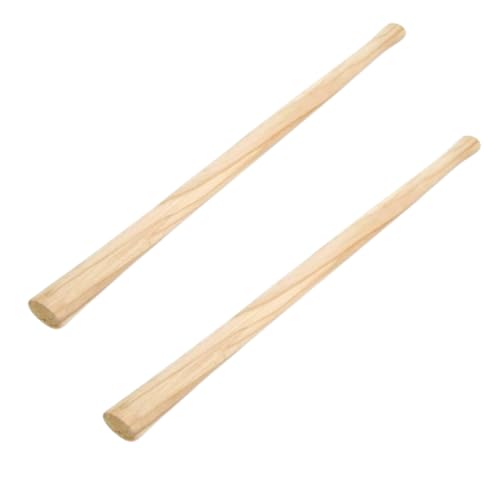 Pokm Toolsmarket - 2 manches de pioche de 90 cm, manche de rechange en bois de hêtre massif robuste de 900 mm, poignée universelle