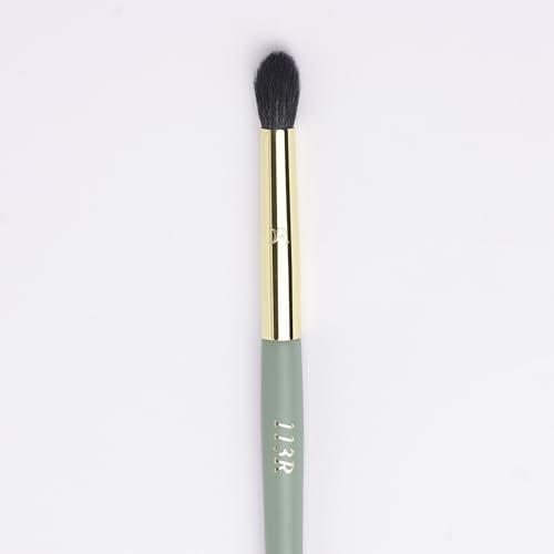 113R ESSENTIAL GOAT HAIR EYESHADOW BRUSH- POINTED NATURAL GOAT HAIR BRUSH FOR EYES-ROUND GOAT HAIR BLENDING BRUSH- EYESHADOW BRUSH- GOAT HAIR BRUSH- ROUND SMALL MAKEUP BRUSH FOR EYESHADOWS