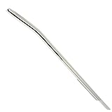 Praxia 尿道プラグ 尿道プジー 尿道 J型 ステンレス ロング プラグ [コブなしタイプ] (8mm) 【アイマスク/クリーニングクロス付属】