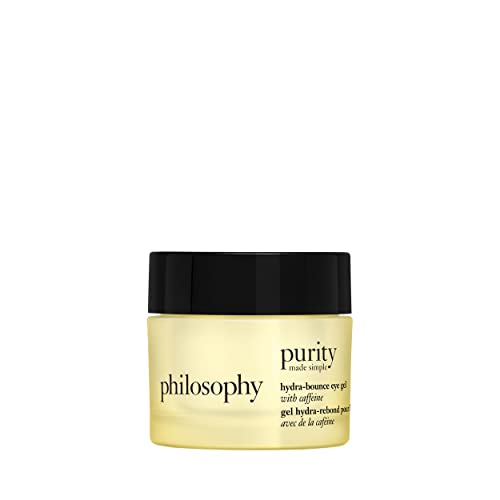 Image of philosophy purity hydra-bounce eye gel 15ml | eye cream for dark circles | with vitamin c & caffeine