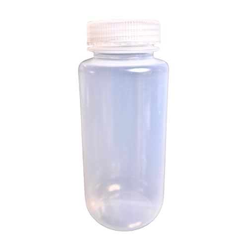 Image of AANIJ Plastic Reagent Bottle Wide Mouth 1000 ml Laboratory Grade Polypropylene mold, Screw Cap for Laboratory, School & Industrial Use Pack of (3)
