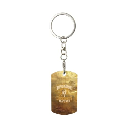 Locksmith Square Metal Keychain