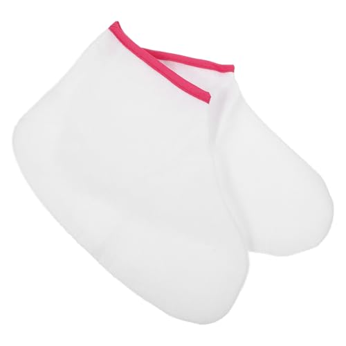 HEALLILY Botines de Cera para Pies Spa, Cubrepiés de Algodón y Poliéster, Calentadores y Lavables para Cuidado Spa de Parafina
