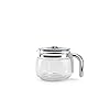 Smeg dcgc01 jug for overflow coffee maker dcf02 dcg01 glass gray and chrome  urban country home decor
