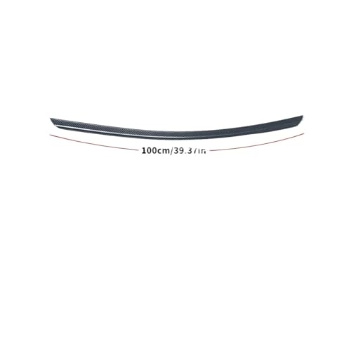 ユニバーサルリアトランクスポイラーウィングエアダム99%車セダンクーペハッチバックSUVチューニングベンツBMW 3アウディA3ホンダCT4 CT5と互換性あり(100cm Carbon Look)