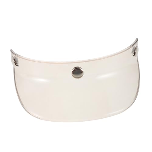 Cabilock Open Face Visor Attachment Retro Sun Shade for Helmets Button Secure Fit UV Protection for Outdoor Riding Vintage Style Gear