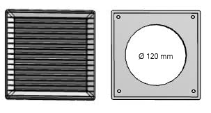 MKK Ventilation Grille, White, diameter 125 mm - Image 4