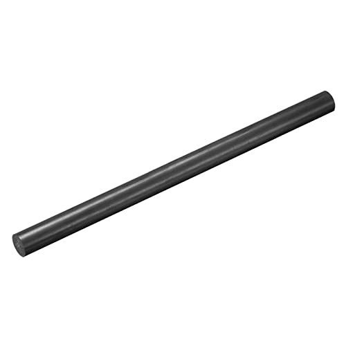 sourcing map Kohlefaser Stange 10mm x 150mm für RC Flugzeug DIY Werkzeug Flügelrohr Rundstäbe für Verstärkungsstäbe Kohlefaserstab