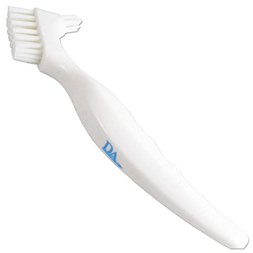 Prothesenbürste Dental Aesthetics in Blau und Weiß, Easy Grip