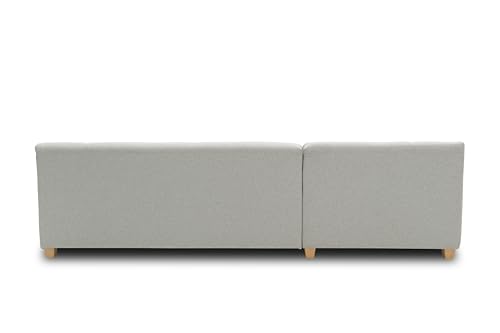 Canapé-lit d'angle argenté 157×273 cm Mod.178657333878331