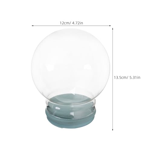 Toyvian DIY Schneekugel Aus Bruchsicherem Glas, Leerer Wasser Schneekugel Bausatz Zum Selbermachen Kreatives Bastelset FüR Wohnkultur Und Geschenkideen
