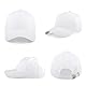 KELOYI Baseball Cap Damen S-M Basecap Herren Sommer Weiß Baseballkappe Kappe Baseballmütze Baumwolle Atmungsaktiv Outdoor Sport