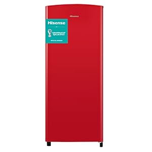 Hisense RR220D4ARF 52cm Freestanding Retro Fridge – 149 litre capacity – Auto Defrost – Wine Rack – Red – F Rated H128 x…