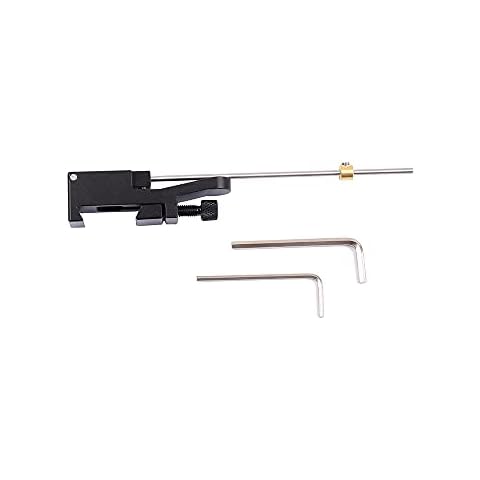 SOPOGER Archery Clicker Magnetic Recurve Bow Clicker Aluminum Bow Sight Clicker Adjustable Bow Clicker for Hunting Training Accessories, Black Cover