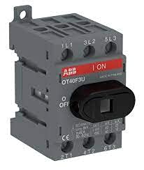 OT40F3U, Non-Fusible Disconnect Switch; 3 Pole; 40A; DIN Rail/Panel Mount; Metal Collar