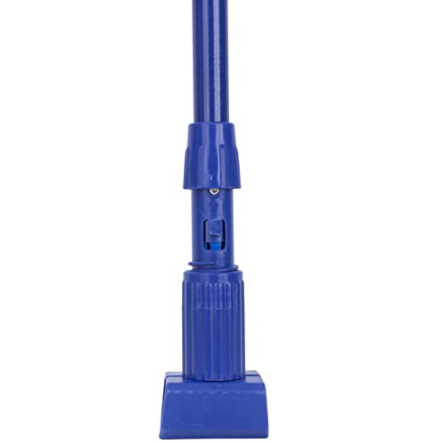 Image of SPARTA 369475EC14 Fiberglass Mop Handle, Jaw Style Mop With Swivel Hang Up Cap For Cleaning, Commercial, Residential, 60 Inches, Blue