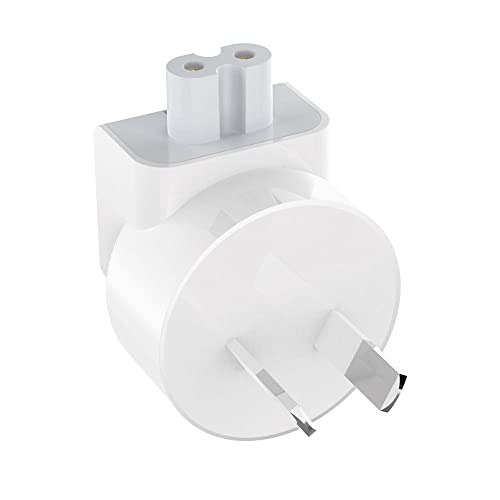 Vizgiz 2 Pack Au Plug Duck Head Adapter Converter For Apple Macbook Mac Ipad Iphone Ac Power Wall Charger Brick Block Australian New Zealand China Nz Cn Travel Connector thumb #1
