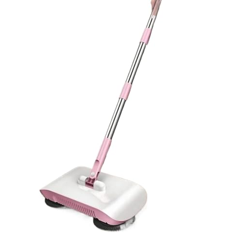 Vassoura Mágica 3 em 1: Aspirador de Pó Vertical e Esfregão Rodo Giratório para Limpeza Prática(azul)