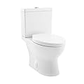 Swiss Madison Well Made Forever Cache Two Piece Elongated Toilet Dual Flush, White (SM-2T220)