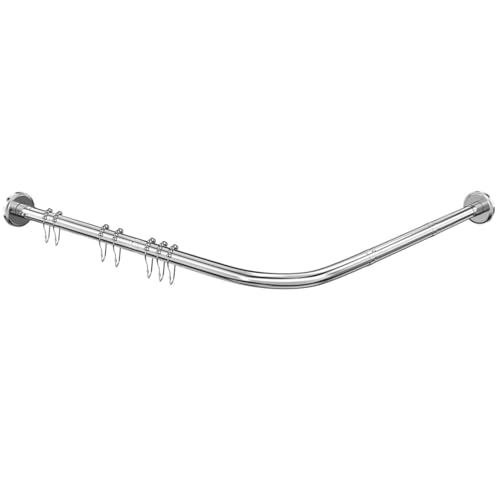 Opiniones de Cortinero para Baño en Escuadra Walmart de esta semana. 42 Barra de Cortina Baño, Barra de Cortina de Ducha Extensible 70-110cm, Tubo Barra para Cortina de Baño en L, Acero Inoxidable Ajustable y Extensible, Cortinero Curvo para Esquina,...