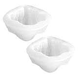 ULTECHNOVO 2 Stück Pack Croissant Silikonform Mikrowellengeeignet Geruchsneutrales Robustes Silikon Vielseitige 3D backform für Brot Kuchen und Selbstgemacht Kerzen