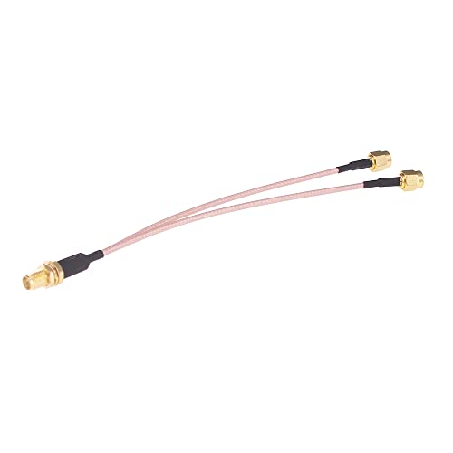 2 cables de extensión SMA hembra a SMA macho doble 15 cm miniatura 2