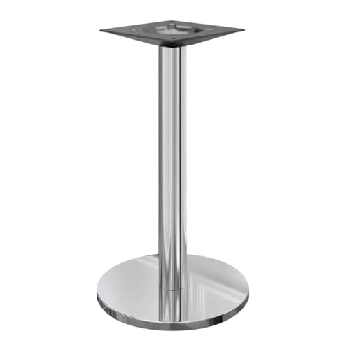 GGMMÖBEL Nizza | Stehtischgestell | Edelstahl | Fuß: Ø 50 cm | Säule:...