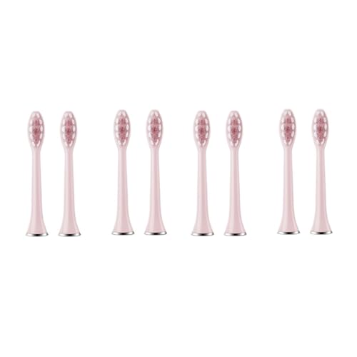 Têtes de brosse S7 de rechange : 8 brossettes roses durables et compatibles haute performance