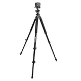 Shapakine Rifle Tripod Shooting Rest, 61” Aluminum Hunting Tripod for Rifles with 360° Ball Head, Arca Compatible Rifle Saddle Clamp, Heavy Duty Tripod Stand with Weight Hook, Bubble Level & Compass
