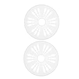 HOMSFOU 洗濯機キャップカバー 衣類プレスパッド 耐久性のある洗濯機アクセサリー 脱水バレルカバー ホワイト 2個セット
