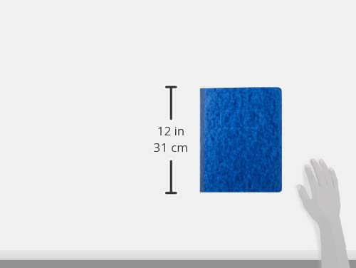 Smead Pressboard Report Cover, Metal Prong Side Fastener With Compressor, 3" Capacity, Letter Size, Dark Blue, 25 Per Box (81351) #TOP4