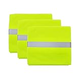 Armorbilt High Visibility Reflective Safety Face Clothing - Neck Gaiter, Bandana Dust Mask, Sun Shade Shield, Multifunctional Headwear (Yellow) (3)