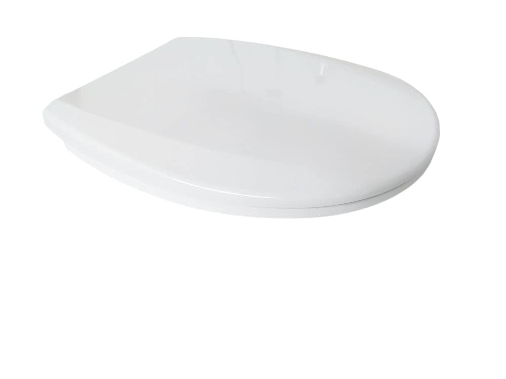 WC-deska, Duroplast, Stalowe Mocowania, Wolnoopadająca, Antybakteryjna, Do Roca Victoria Exclusive, Biała