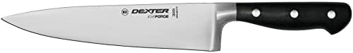 Dexter-Russell 38464 iCut-FORGE 8" Forged Chef’s Knife, Stainless Steel Blade, Black POM Handle, Deep Choil for Safety, Superior Blade Shape for Precision Cutting - Thumbnail 2