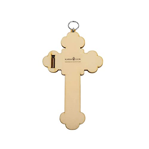 Karma And Luck - Holy Light - Cross Wall Blessing With Holy Sand, Bible Symbols Handmade In The Holy Land To Protect You And Your Home From Harm, Bring Calm And Peace #TOP2