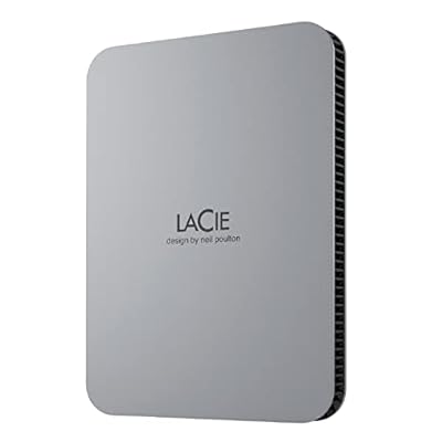 LaCie Mobile Drive Moon  2TB  HDD portátil externa  PC Mac iPad & iPhone  Adobe All Apps Plan  Data Rescue Service  STLP2000400 