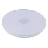 Eawfgtuw Supporto girevole per torte per cottura e decorazione, piastra girevole a 360 gradi con scale di misurazione, giostra per torte in materiale ABS (bianco)