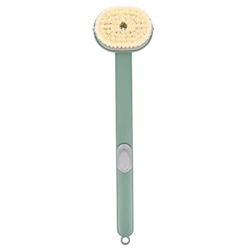 POPETPOP Back Scrubber Long Handle Bath Brush Green Body Bathing Brush for Deep Clean and Back Care Bathroom Body Scrubber Suitable for Daily Shower