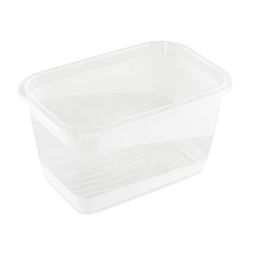 keeeper Tiefkühldosenset 4-teilig, Wiederbeschreibbarer Deckel, 4 x 750 ml, 15,5 x 10,5 x 8,5 cm, Mia Magic Ice, Nordic Blue – Ansicht 4