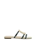 Azarey SANDALIA CUÑA ORO METALIZADO MULTICOLOR - (Talla 35)