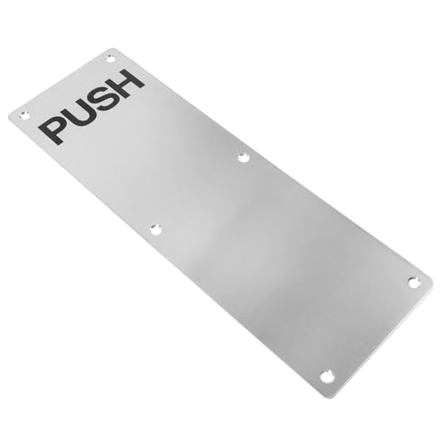 Operitacx Plaque De Poussée De Porte Acier Inoxydable Pour Portes Intérieures Ou Composite Résistante Et Pratique