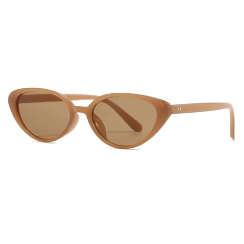 Lunettes de soleil œil de chat pour vos terrasses d'été et escapades rétro en marron