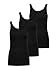 Produktbild ONLY Damen 3er-Pack Basic Tank-Top Oberteil Verschiedene Träger Shirt Unterhemd, Farbe:Black, Größe:M
