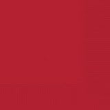 Amscan 61211.4 Apple Red 2-Ply Paper Luncheon Napkins - 6.5' x 6.5', 40 Ct