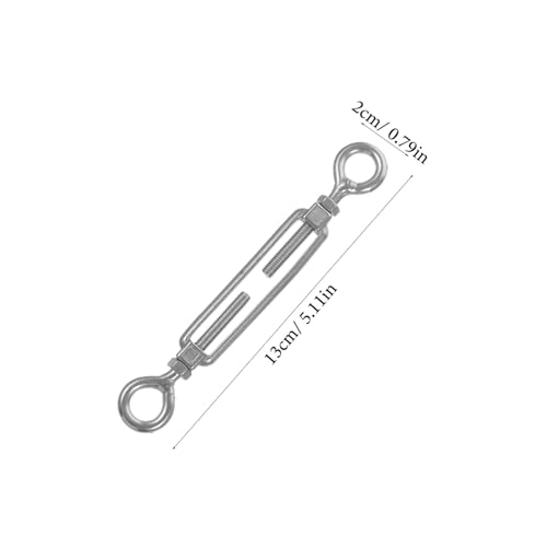 PRETYZOOM Tensores para cables de acero inoxidable para barandales, tensores ajustables de alta resistencia para uso exterior, conexión segura para cable con quijada miniatura 2