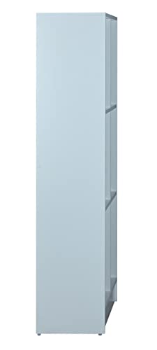 Image of DeckUp Meritus-L 3-Shelf Engineered Wood Book Shelf and Display Unit (White, Matte Finish)