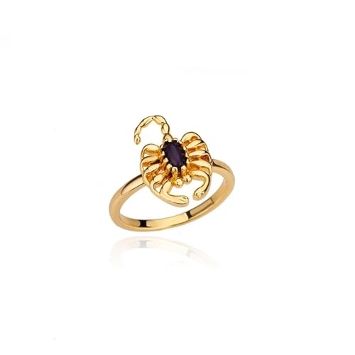 Bague scorpion en zircon brillant avec anneau multitaille ajustable