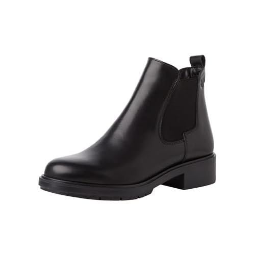 Tamaris Damen Chelsea Leder Blockabsatz