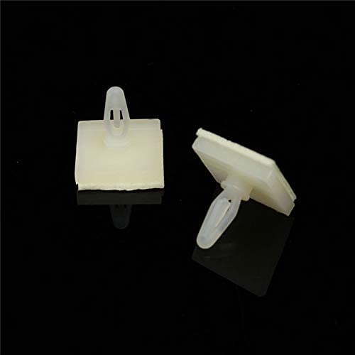 100PCS/set HC-5 (3mm) Nylon Plastic Screw Sticky PCB Spacer - Locking Snap-in Posts Fixed Clips - Insulated Adhesive Reverse Mount Standoffs Supporting Height for PC Board, Computer Motherboard