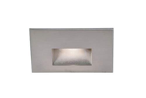 WAC Landscape Lighting, LEDme 120V LED Horizontal Indoor and Outdoor Step and Wall Light 3000K Built-in LED in Stainless Steel